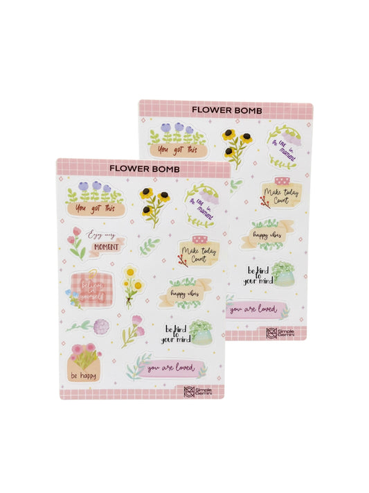 Flower bomb Sticker sheets